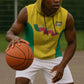 Afro Benin Football Custom Sleeveless Hoodie Come On Les Guepards - African Pride