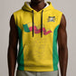 Afro Benin Football Custom Sleeveless Hoodie Come On Les Guepards - African Pride