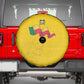 Afro Benin Football Spare Tire Cover Come On Les Guepards - African Pride