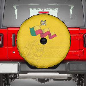 Afro Benin Football Spare Tire Cover Come On Les Guepards - African Pride