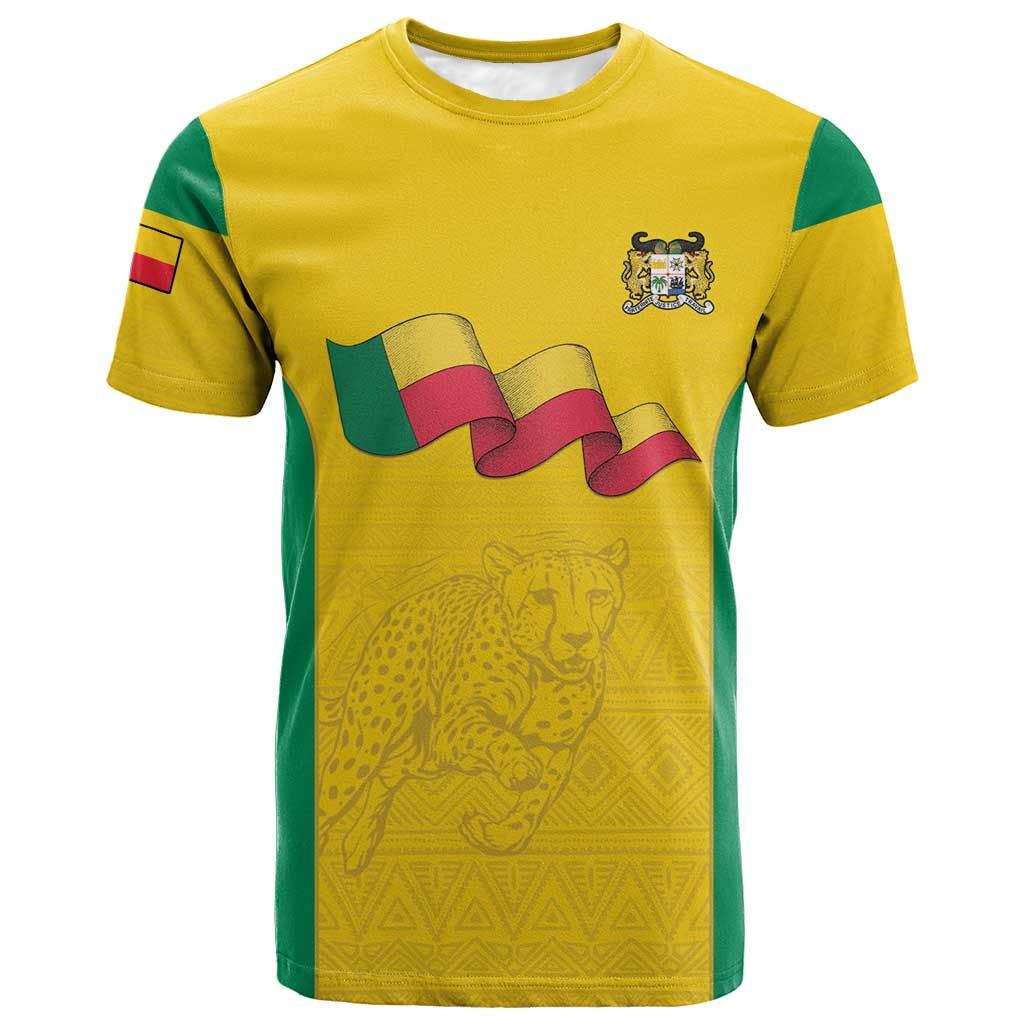 Afro Benin Football Custom T shirt Come On Les Guepards LT15