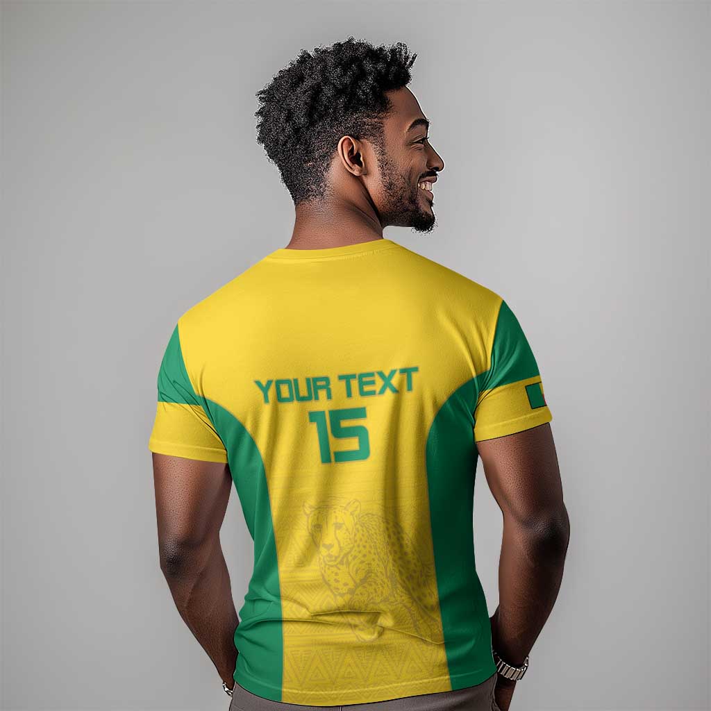 Afro Benin Football Custom T shirt Come On Les Guepards - African Pride
