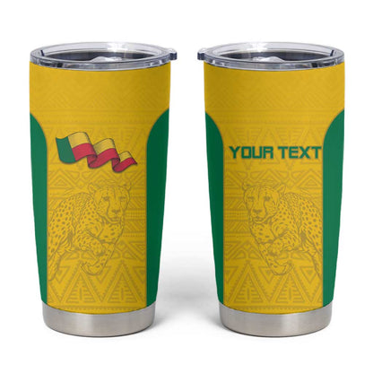 Afro Benin Football Custom Tumbler Cup Come On Les Guepards - African Pride