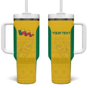 Afro Benin Football Custom Tumbler With Handle Come On Les Guepards - African Pride