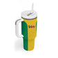 Afro Benin Football Custom Tumbler With Handle Come On Les Guepards - African Pride