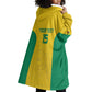 Afro Benin Football Custom Wearable Blanket Hoodie Come On Les Guepards - African Pride