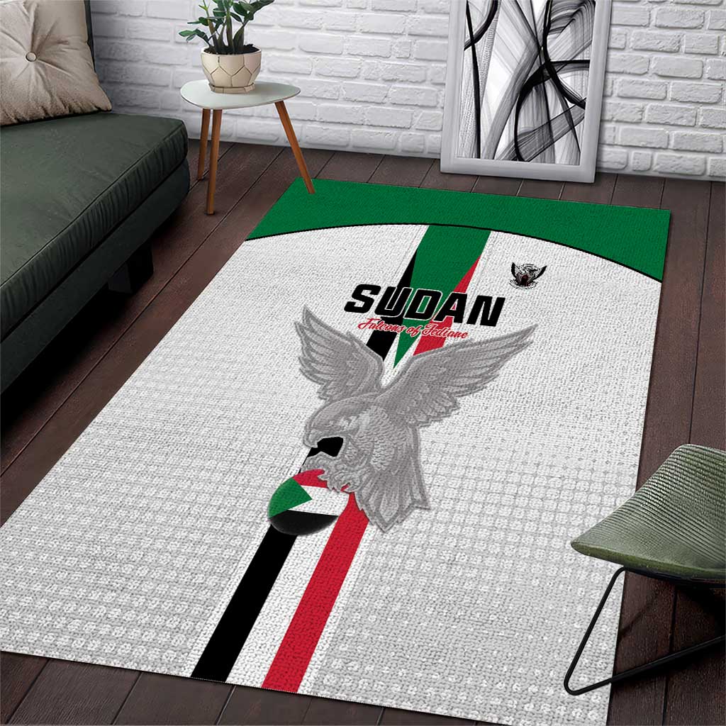 Afro Sudan Football Area Rug Come On Falcons of Jediane - African Pride
