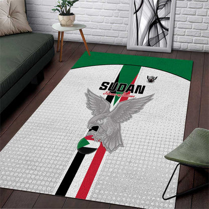 Afro Sudan Football Area Rug Come On Falcons of Jediane - African Pride