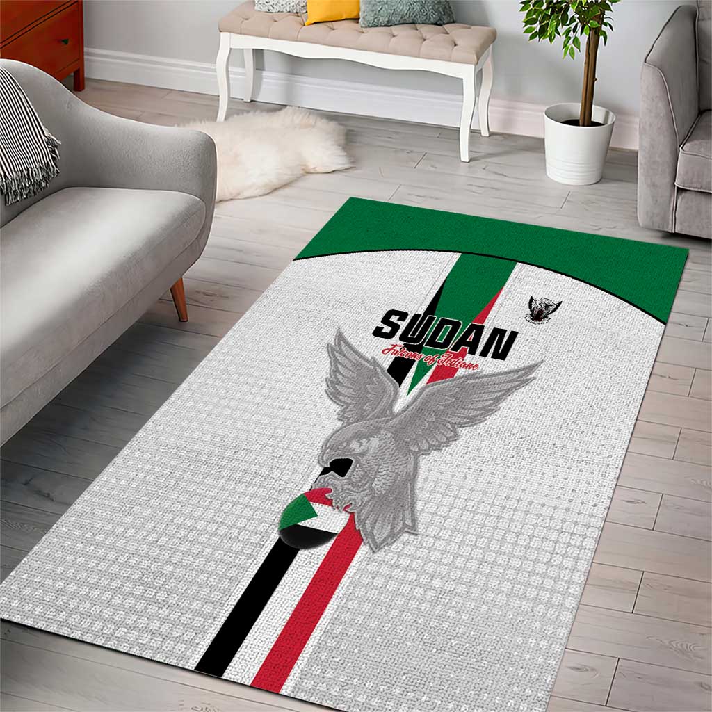 Afro Sudan Football Area Rug Come On Falcons of Jediane - African Pride
