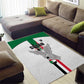 Afro Sudan Football Area Rug Come On Falcons of Jediane - African Pride