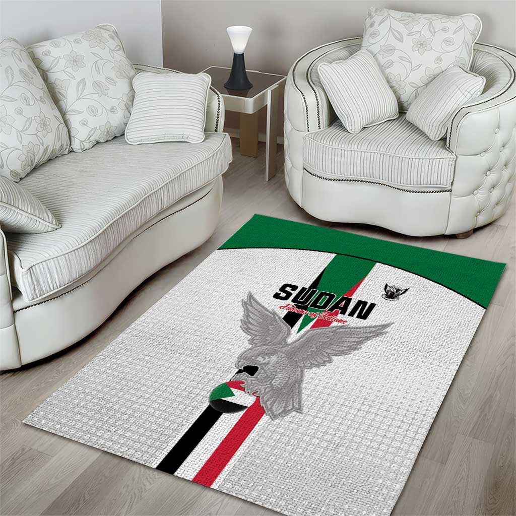 Afro Sudan Football Area Rug Come On Falcons of Jediane - African Pride
