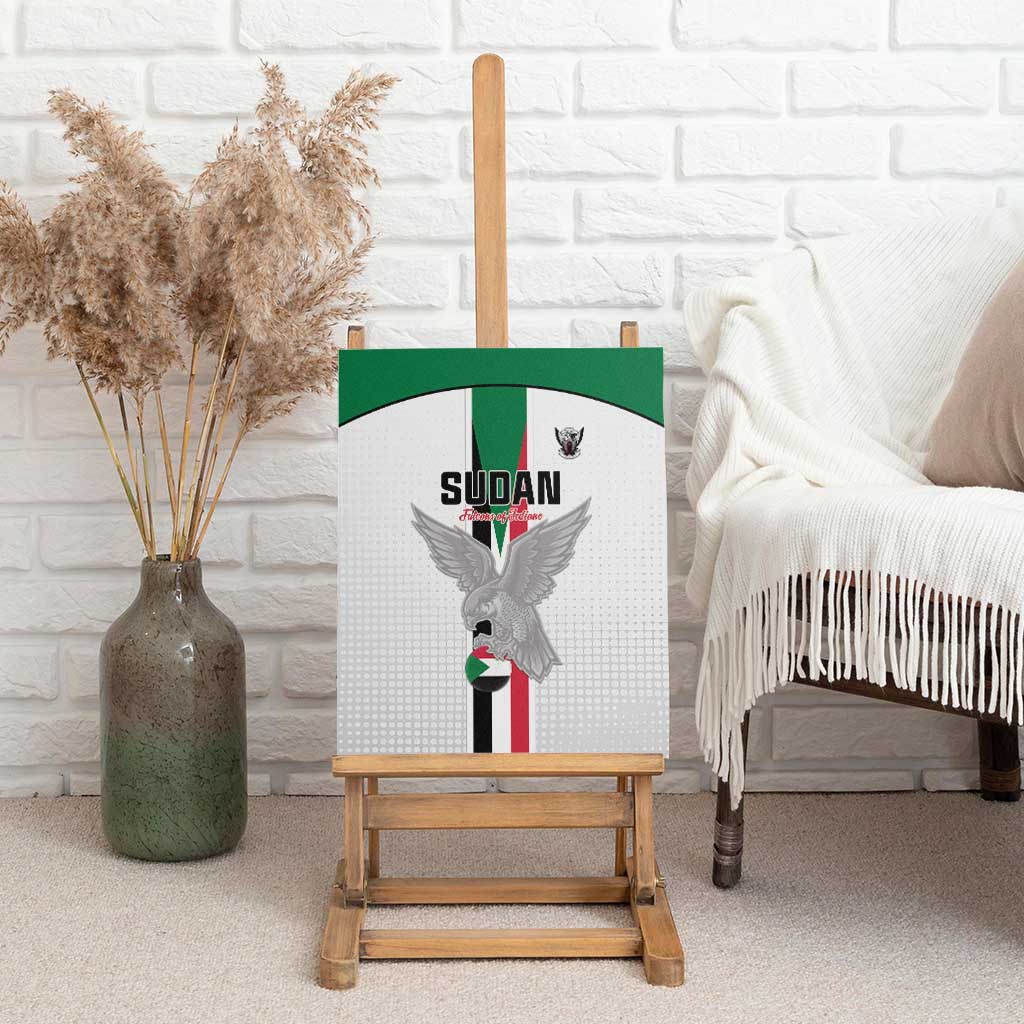 Afro Sudan Football Canvas Wall Art Come On Falcons of Jediane - African Pride