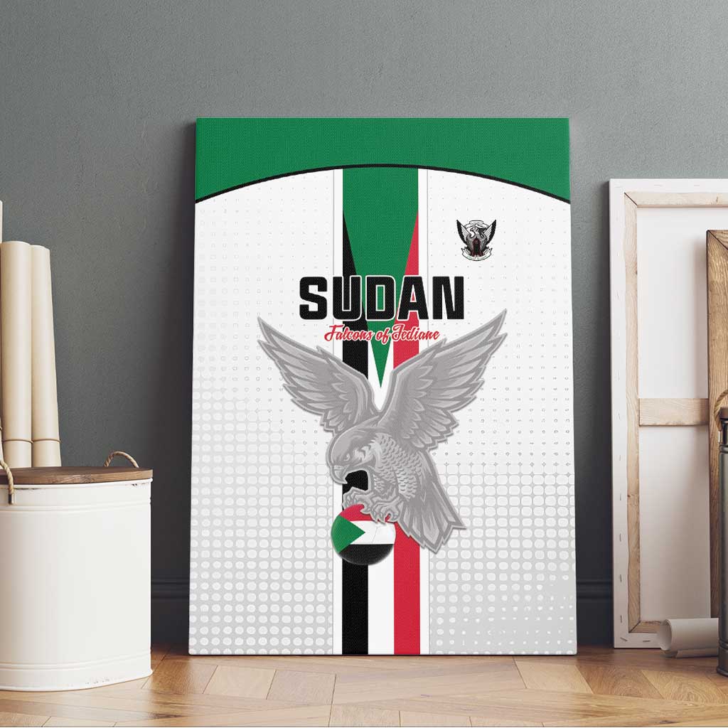 Afro Sudan Football Canvas Wall Art Come On Falcons of Jediane - African Pride