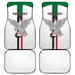 Afro Sudan Football Custom Car Mats Come On Falcons of Jediane - African Pride