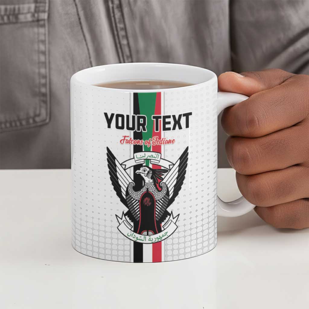 Custom Sudan Football Ceramic Mug Go Champions Falcons of Jediane