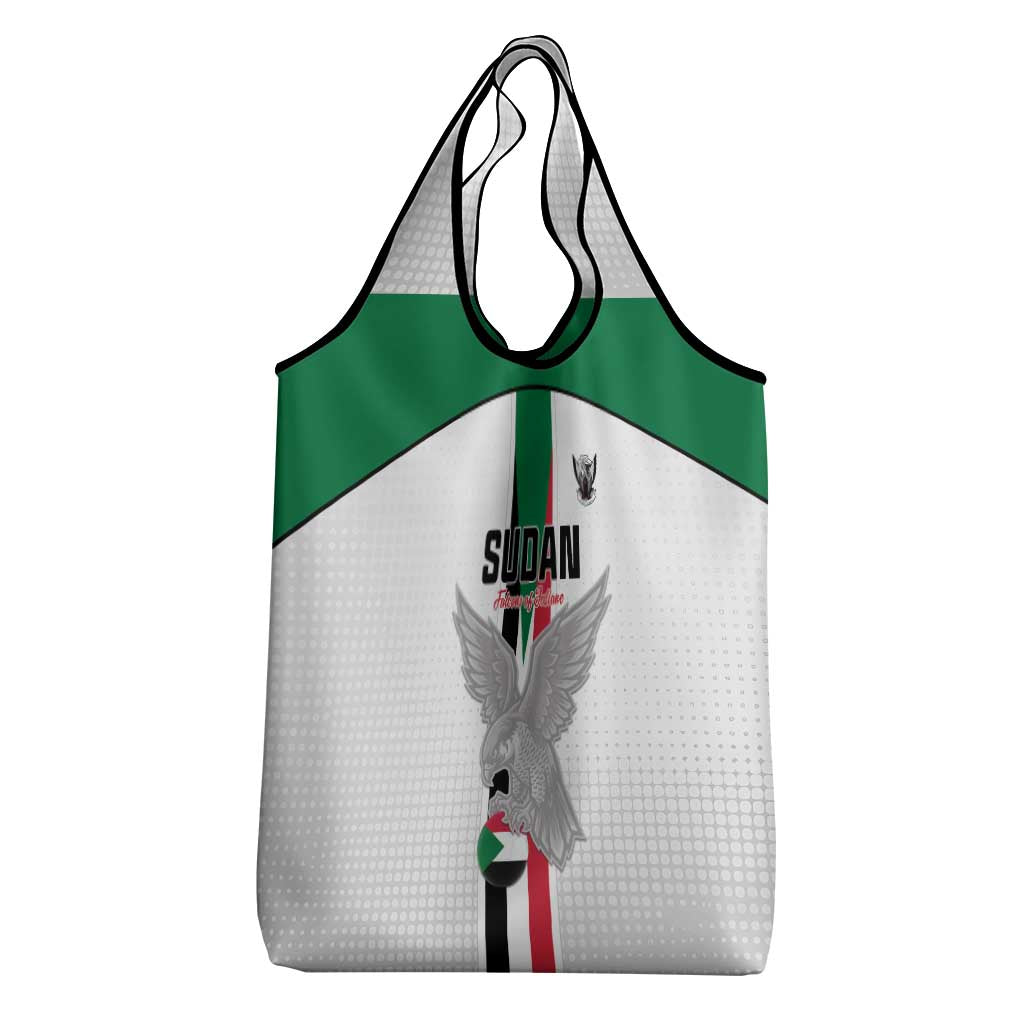 Afro Sudan Football Grocery Bag Come On Falcons of Jediane - African Pride