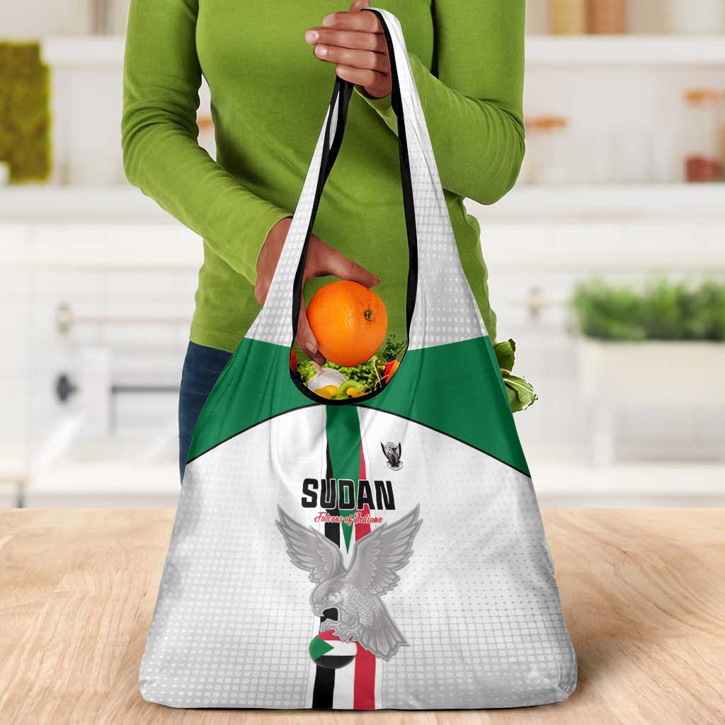 Afro Sudan Football Grocery Bag Come On Falcons of Jediane - African Pride