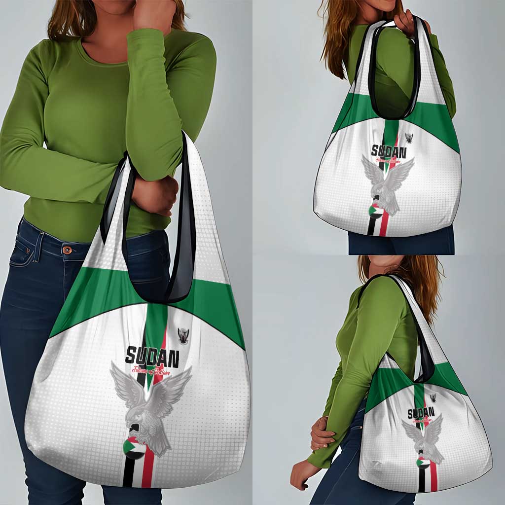 Afro Sudan Football Grocery Bag Come On Falcons of Jediane - African Pride