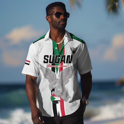 Afro Sudan Football Custom Hawaiian Shirt Come On Falcons of Jediane - African Pride