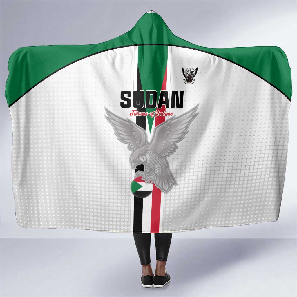 Afro Sudan Football Hooded Blanket Come On Falcons of Jediane - African Pride