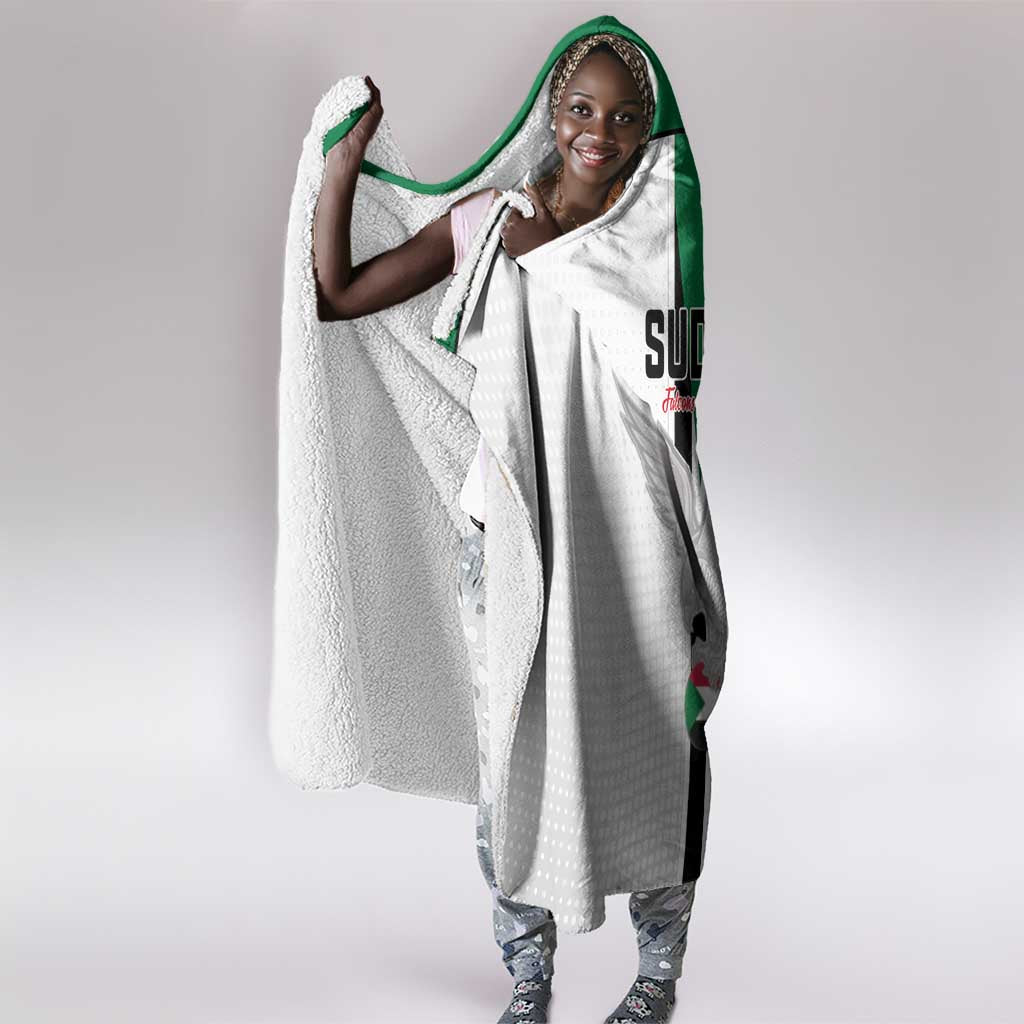 Afro Sudan Football Hooded Blanket Come On Falcons of Jediane - African Pride