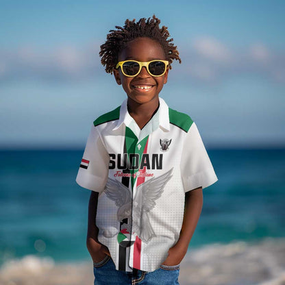 Afro Sudan Football Custom Kid Hawaiian Shirt Come On Falcons of Jediane - African Pride