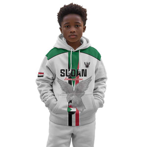 Afro Sudan Football Custom Kid Hoodie Come On Falcons of Jediane - African Pride