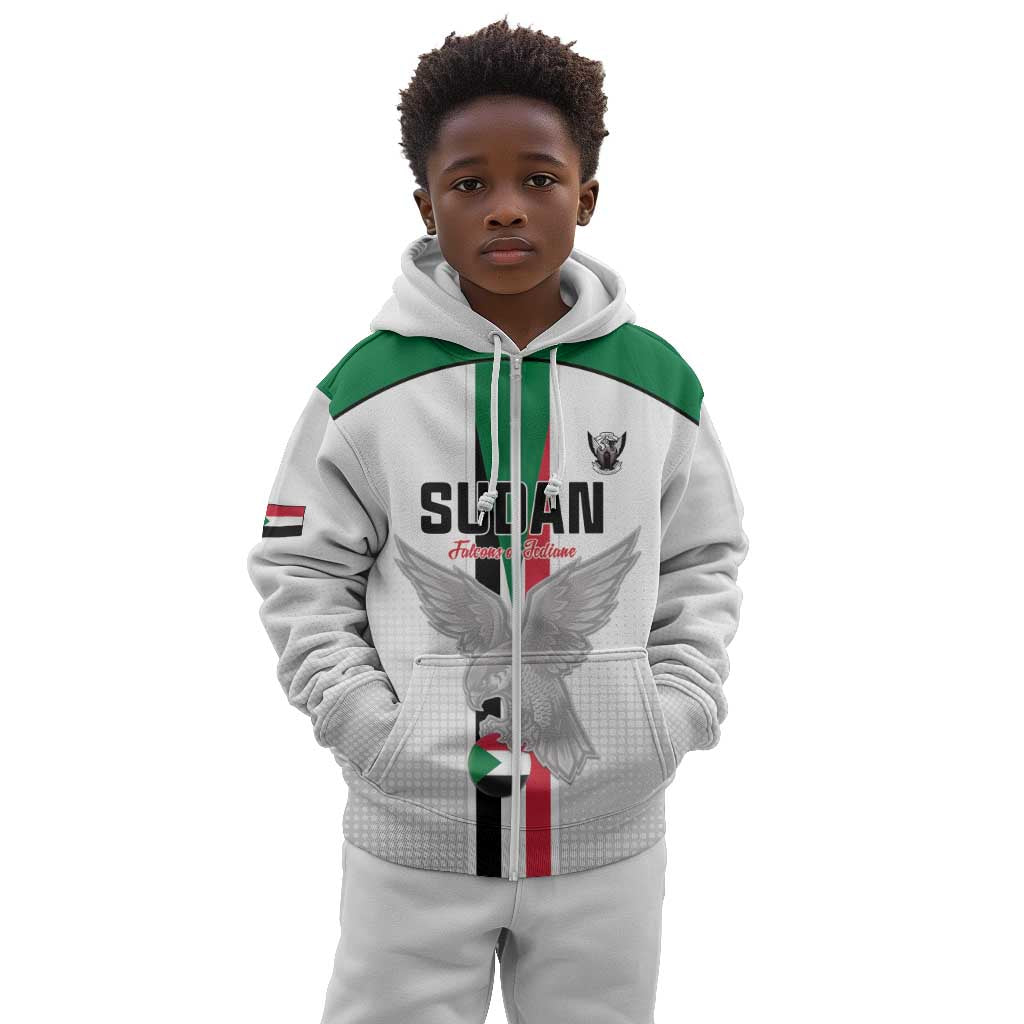 Afro Sudan Football Custom Kid Hoodie Come On Falcons of Jediane - African Pride