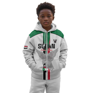 Afro Sudan Football Custom Kid Hoodie Come On Falcons of Jediane - African Pride