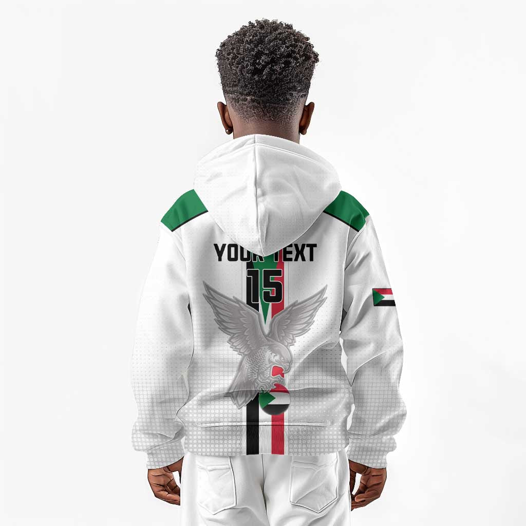 Afro Sudan Football Custom Kid Hoodie Come On Falcons of Jediane - African Pride