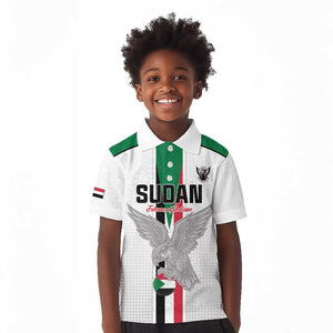 Afro Sudan Football Custom Kid Polo Shirt Come On Falcons of Jediane - African Pride