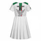 Afro Sudan Football Custom Kid Short Sleeve Dress Come On Falcons of Jediane - African Pride