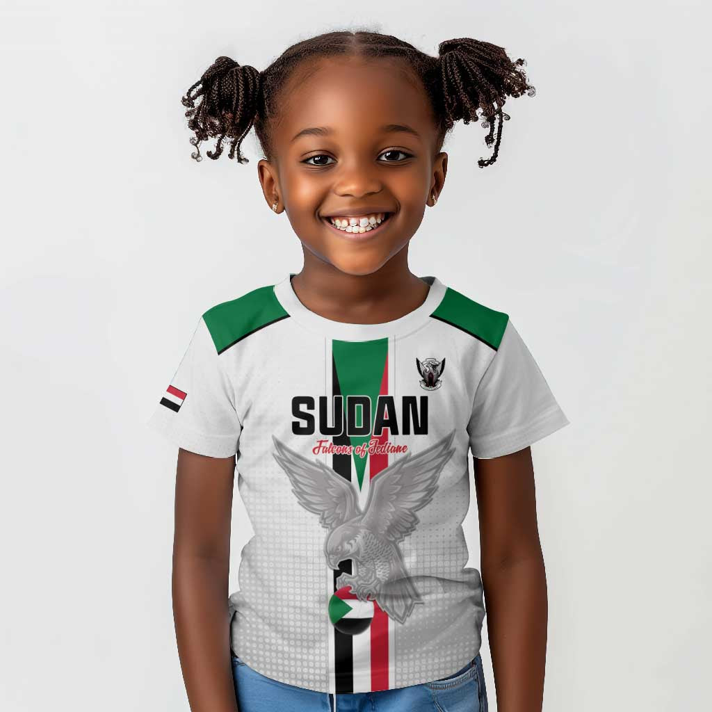 Afro Sudan Football Custom Kid T shirt Come On Falcons of Jediane - African Pride