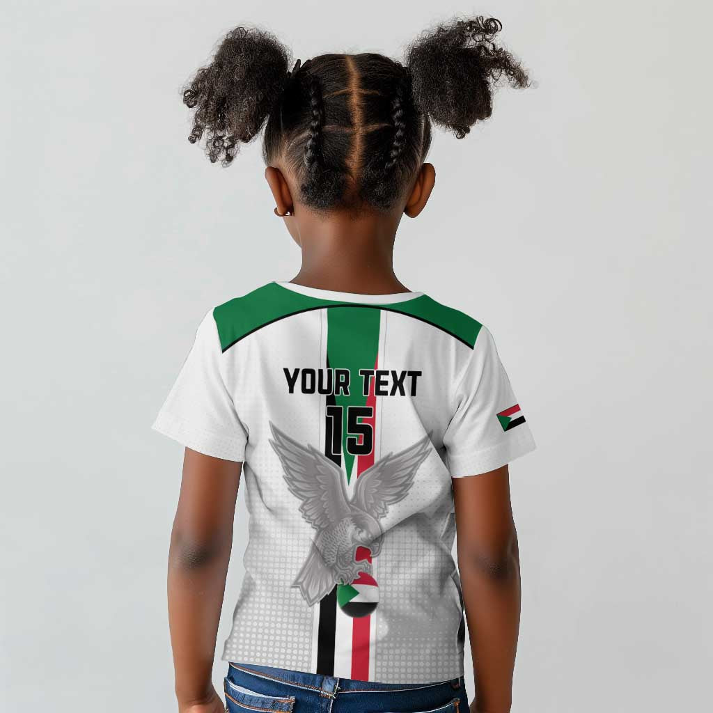 Afro Sudan Football Custom Kid T shirt Come On Falcons of Jediane - African Pride