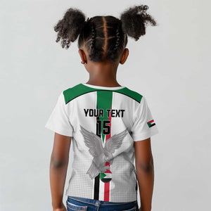Afro Sudan Football Custom Kid T shirt Come On Falcons of Jediane - African Pride