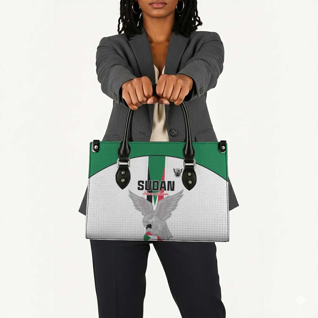 Sudan Football Leather Bag Go Champions Falcons of Jediane