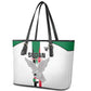 Afro Sudan Football Leather Tote Bag Come On Falcons of Jediane - African Pride