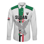 Afro Sudan Football Custom Long Sleeve Button Shirt Come On Falcons of Jediane - African Pride