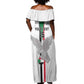 Afro Sudan Football Custom Off Shoulder Maxi Dress Come On Falcons of Jediane - African Pride