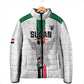 Custom Sudan Football Padded Jacket Go Champions Falcons of Jediane