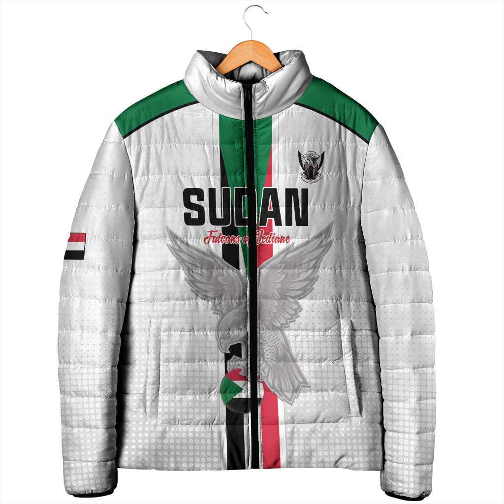 Custom Sudan Football Padded Jacket Go Champions Falcons of Jediane
