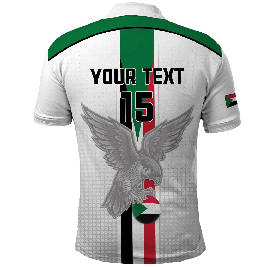 Afro Sudan Football Custom Polo Shirt Come On Falcons of Jediane - African Pride