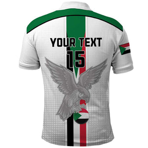 Afro Sudan Football Custom Polo Shirt Come On Falcons of Jediane LT15