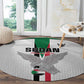 Afro Sudan Football Round Carpet Come On Falcons of Jediane - African Pride