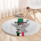 Afro Sudan Football Round Carpet Come On Falcons of Jediane - African Pride