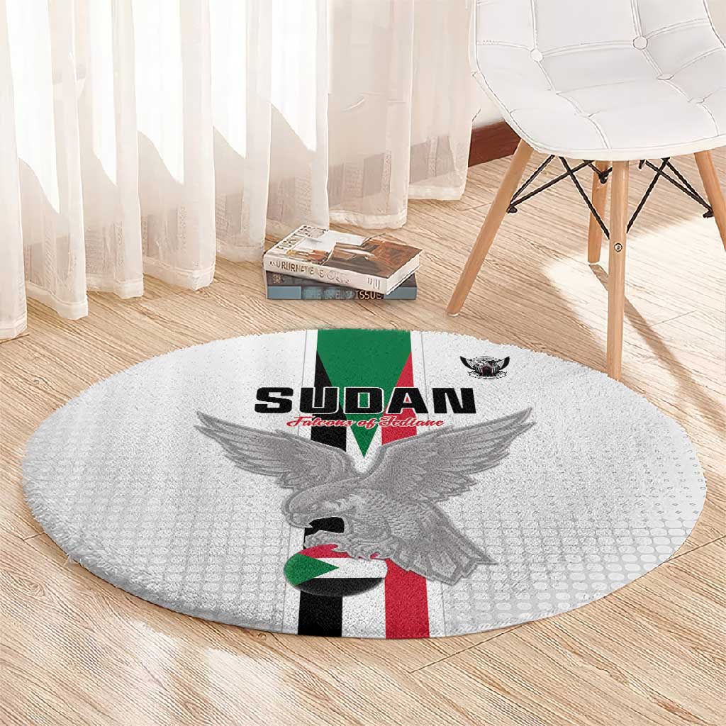 Afro Sudan Football Round Carpet Come On Falcons of Jediane - African Pride