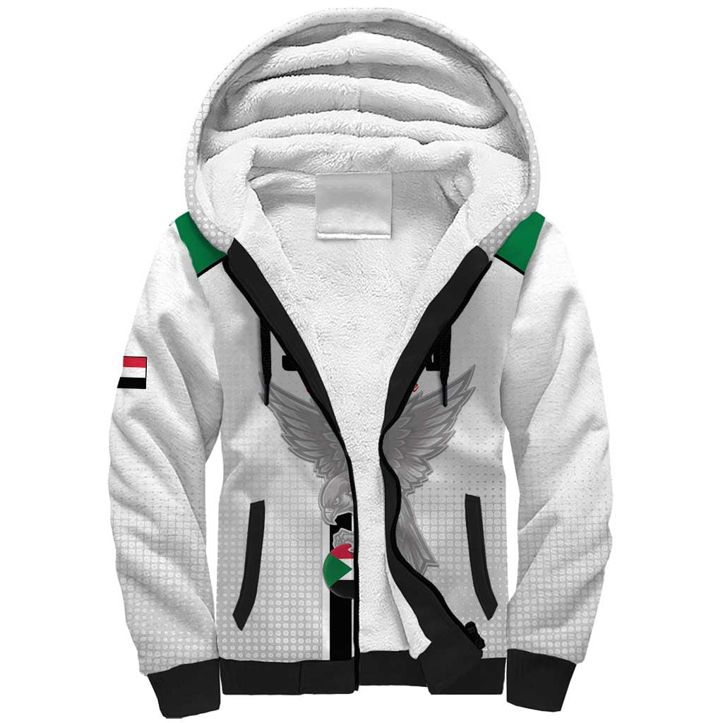 Afro Sudan Football Custom Sherpa Hoodie Come On Falcons of Jediane - African Pride