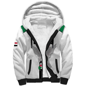 Afro Sudan Football Custom Sherpa Hoodie Come On Falcons of Jediane - African Pride