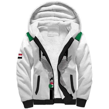 Afro Sudan Football Custom Sherpa Hoodie Come On Falcons of Jediane - African Pride