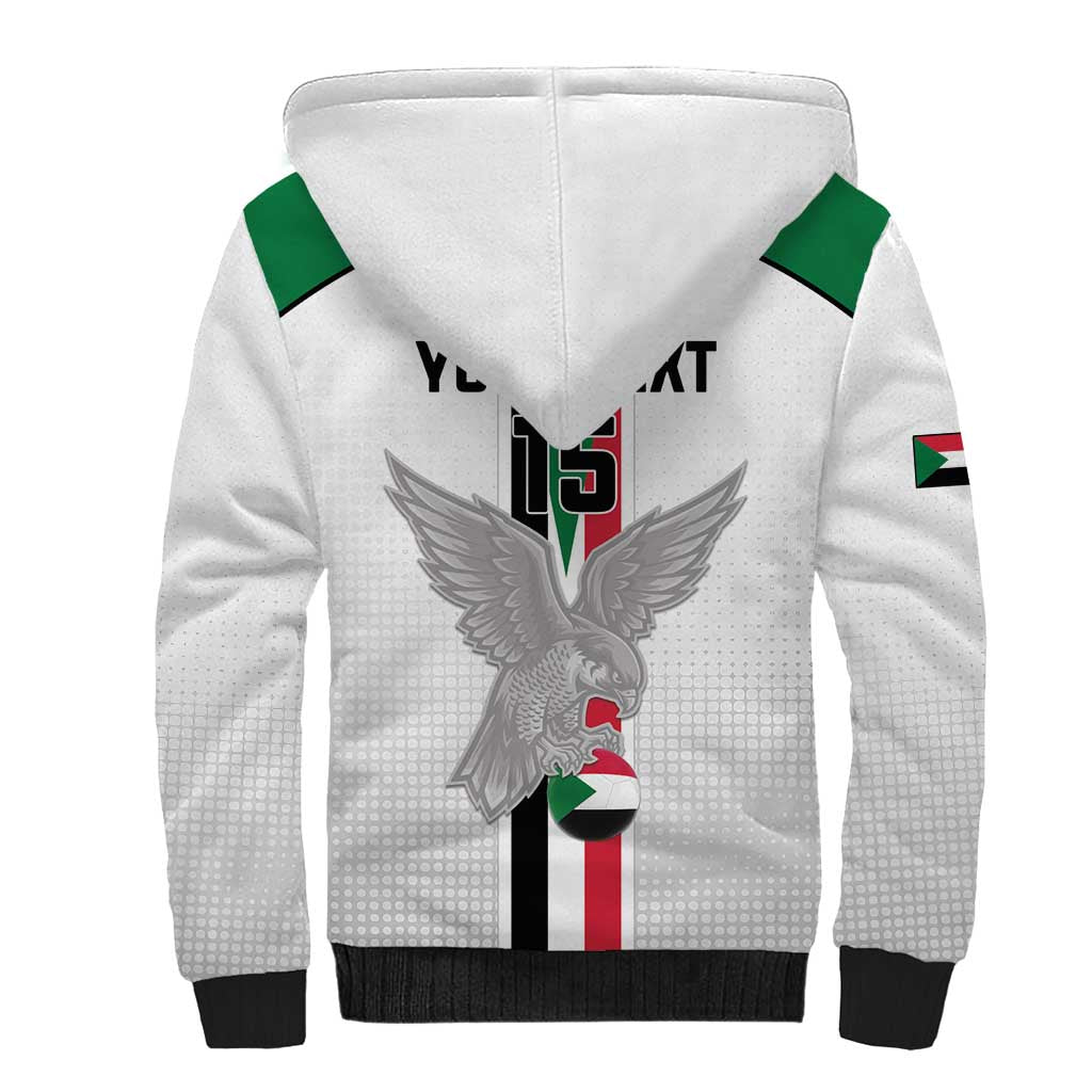 Afro Sudan Football Custom Sherpa Hoodie Come On Falcons of Jediane - African Pride